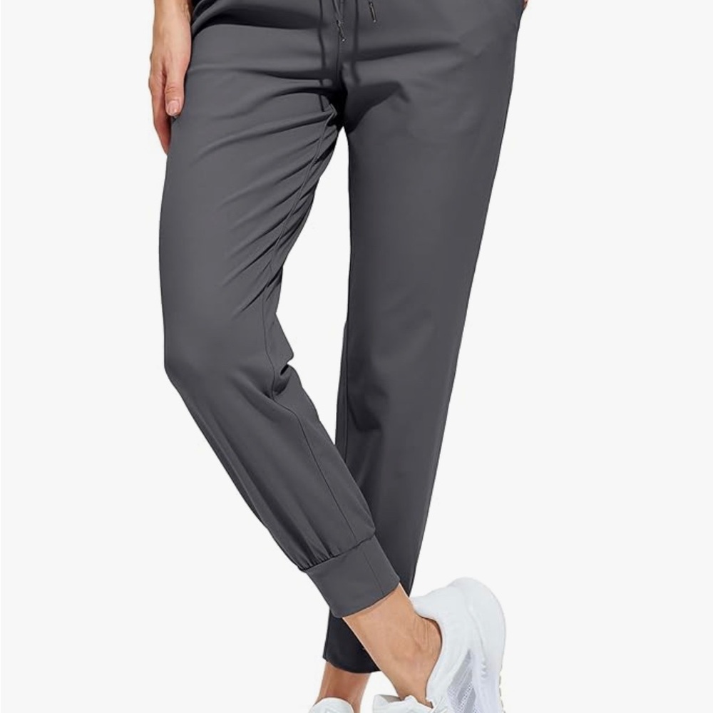 Gray Joggers with Tapered Leg